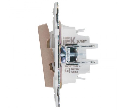SKANDY Выключатель жалюзи 10А SK-V12Sa песочный  SK-V15-0-10-K98  IEK