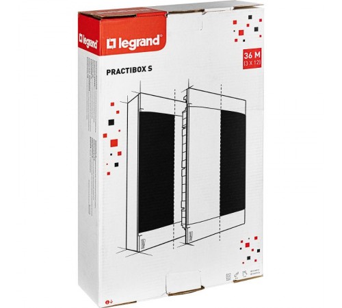 Practibox S Пластиковый щиток Встраиваемый 3X12 Белая дверь  135543  Legrand