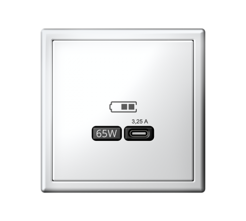 ArtGallery Лотос Розетка USB тип-С 65Вт высокоскор.заряд. QC, PD, механизм  GAL001327  SE