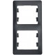Glossa Антрацит Рамка 2-ая, вертикальная  GSL000706  SE