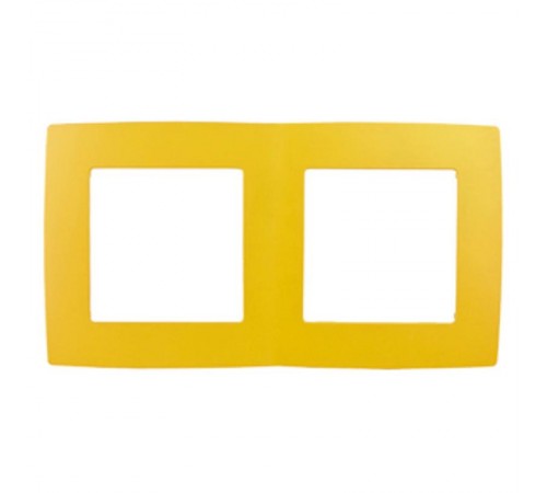 Рамка на 2 поста 12-5002-21  ,  жёлтый  Б0019395  ЭРА
