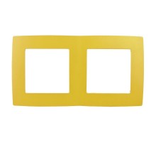Рамка на 2 поста 12-5002-21  ,  жёлтый  Б0019395  ЭРА