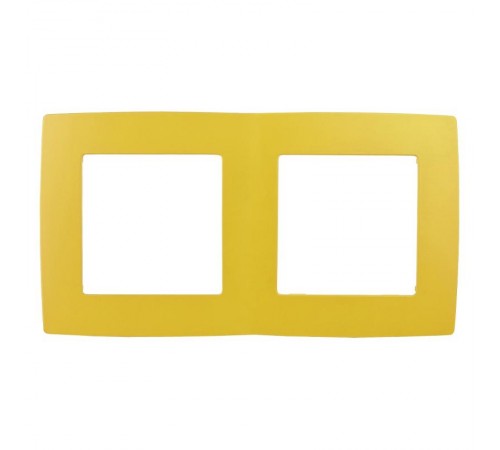 Рамка на 2 поста 12-5002-21  ,  жёлтый  Б0019395  ЭРА