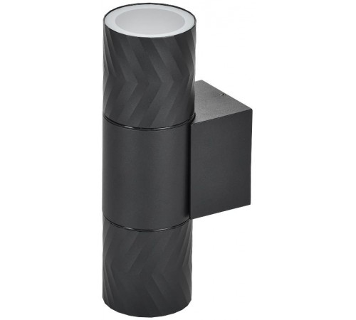 Светильник уличный 5108 настенный 2хGU10 IP65 черный  LT-UBU0-5108-GU10-2-K02  IEK