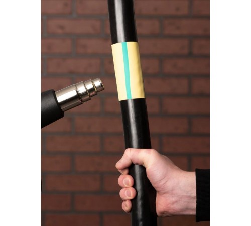 Термоусаживаемая трубка ТУТ нг 60/30 жел-зел рулон PROxima  tut-60-yg  EKF