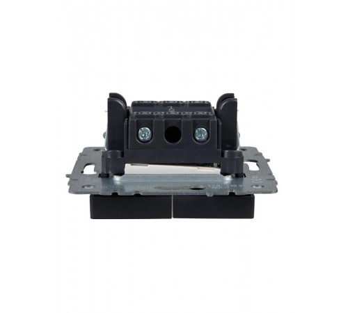 BRITE Выключатель 2-клавишный с индикацией 10А ВС10-2-1-БрГ графит   BR-V20-1-10-K53  IEK