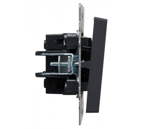 BRITE Выключатель 2-клавишный с индикацией 10А ВС10-2-1-БрГ графит   BR-V20-1-10-K53  IEK