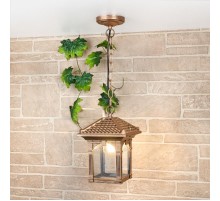 Светильник садово-парковый Corvus H черное золото (GL 1021H) подвесной  a043654  Elektrostandard