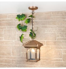 Светильник садово-парковый Corvus H черное золото (GL 1021H) подвесной  a043654  Elektrostandard