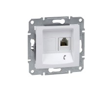 Sedna Белый Розетка ТЛФ 1-ая RJ11  SDN4101121  Schneider Electric
