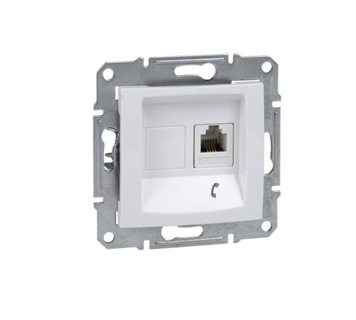 Sedna Белый Розетка ТЛФ 1-ая RJ11  SDN4101121  Schneider Electric
