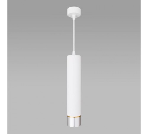 Подвес потолочный DLN107 GU10 белый/серебро GU10 0*40Вт Eurosvet  a047735  Elektrostandard