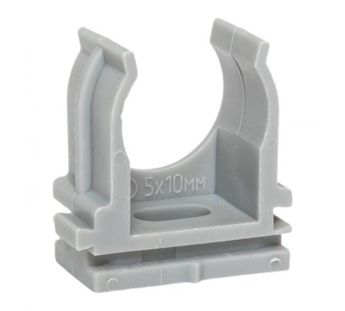 Крепеж-клипса для ручного монтажа d20 мм (100 шт) серая -Plast derj-z-20sn  EKF