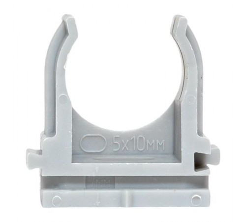 Крепеж-клипса для ручного монтажа d20 мм (100 шт) серая -Plast derj-z-20sn  EKF