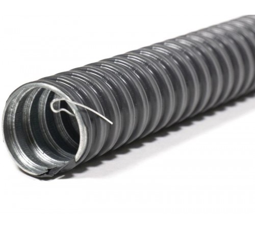 Металлорукав в ПВХ изоляции Р3-ЦПнг-12 с протяжкой  zeta44701  ГОФРОМАТИК
