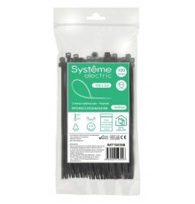 Стяжка кабельная 150х3.6 Чёрная (100шт)  IMT15036B  SE