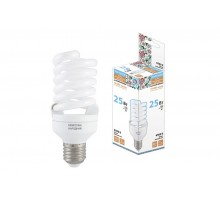 Лампа энергосберегающая КЛЛ  25Вт Е27 865 cпираль НЛ-FSТ2 54х126мм Народная  SQ0347-0064  TDM