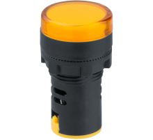 Лампа индикаторная NBI-I-AD22-230-Y желтая d22мм 230В AC/DC  82802  Navigator