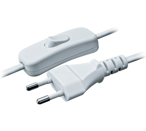 Шнур 94 667 NPS-FS-170-2x0.75-WH 1.7м с выкл. белый 94667 Navigator