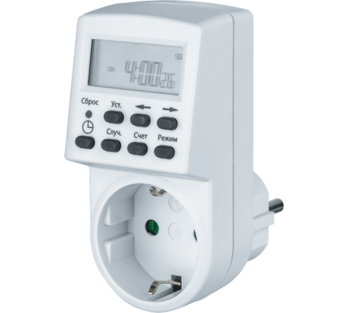 Таймер NTR-E-S01-WH розет. электрон.  61555  Navigator
