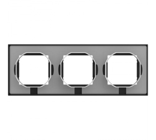 AtlasDesign Aqua Карбон Рамка 3-АЯ IP44  ATN441003  SE