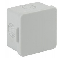 Коробка распределительная о/у 65х65х50мм без гермовводов 4 вх. IP54 KOR-65-65-50-4  Б0037444  ЭРА