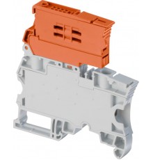 Клемма ZS10-S-R2 с разъединителем, серая, 10мм.кв., совместимый с профилем ZS4-SF  1SNK508417R0000  TE