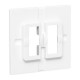 Пластина переходная для 1 или 2х клавишного выключателя, IP44, белая Эпика EKF  UP1-SWW-44  EKF
