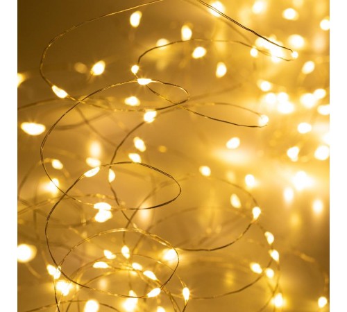 Гирлянда Занавес ЕGNIG - ZW с пультом, теплый белый, 300 LED, 3*3 м, с пультом, USB, 220 V, IP20  Б0055999  ЭРА