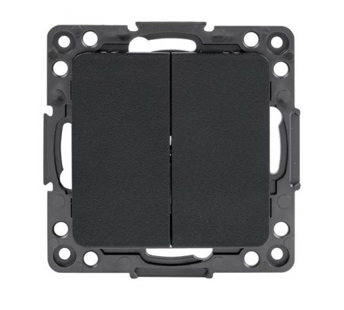 Стокгольм Механизм Выключателя 2-кл. 10А в/к черный EKF PROxima  EZV10-023-20  EKF