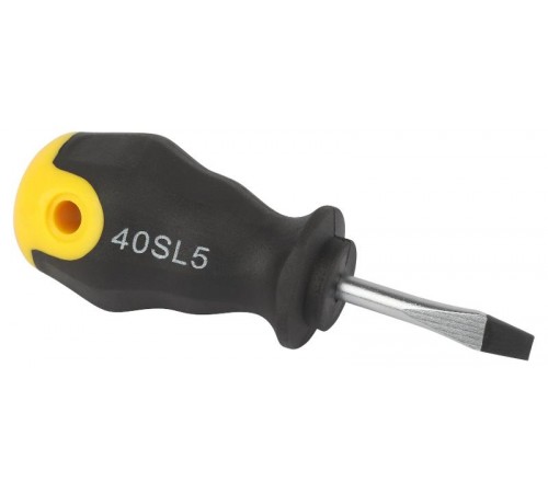 Отвертка SL 5х40 мм шлицевая двухкомпонентная рукоятка  Б0055860  ЭРА
