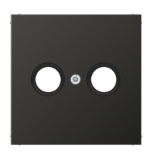 Крышка для TV-FM-розеток, фиксация винтом; металл; антрацит; Aluminium  AL2990TVAN  Jung