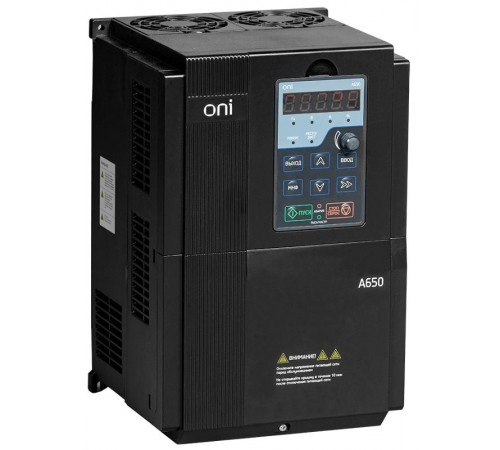 Преобразователь частоты A650 380В 3Ф 18,5kW 37А ONI  A650-33E18T  ONI