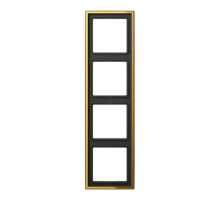 Рамка 4-кратная; металл цвета золота  GO2984  Jung