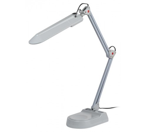 Светильник настольный на основании/струбцина NL-202 11Вт ЛЛ G23 серый с лампой  C0041461  ЭРА