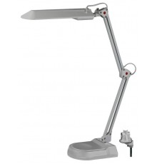 Светильник настольный на основании/струбцина NL-202 11Вт ЛЛ G23 серый с лампой  C0041461  ЭРА