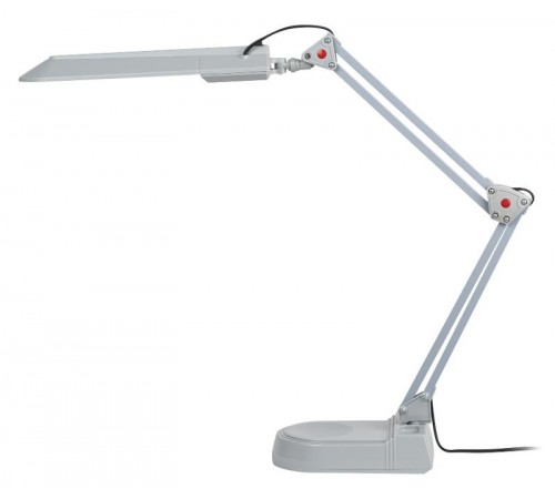 Светильник настольный на основании/струбцина NL-202 11Вт ЛЛ G23 серый с лампой  C0041461  ЭРА
