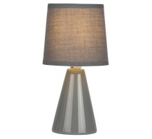 Настольная лампа Edith 7069-502 1 * Е14 40 Вт керамика серая  Б0057266  Rivoli