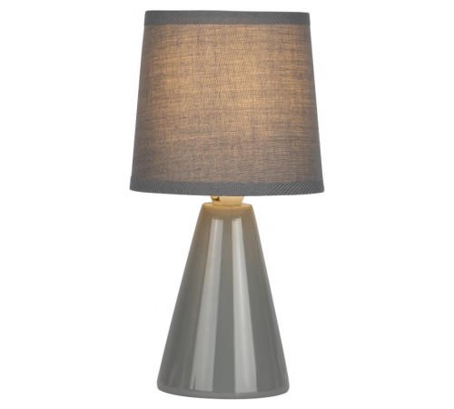 Настольная лампа Edith 7069-502 1 * Е14 40 Вт керамика серая  Б0057266  Rivoli