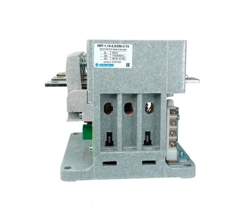 КВТ-1,14-2,5/250-3 У3, трёхполюсный, 380В, 3з+4р, нереверсивный, без реле, IP00, контактор вакуумный (ЭТ)  ET557369  Электротехник