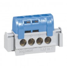 Клеммник синий 4*1.5-16мм2  004840  Legrand