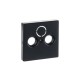 Накладка (центральная плата) для TV-R-SAT розетки, серия solo/future, цвет антрацит  1724-0-4252   2CKA001724A4252  ABB