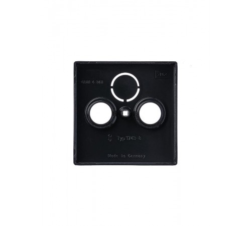 Накладка (центральная плата) для TV-R-SAT розетки, серия solo/future, цвет антрацит  1724-0-4252   2CKA001724A4252  ABB