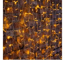 Гирлянда "Светодиодный Дождь" 2х1,5м, постоянное свечение,прозрачный провод, 230 В, диоды ЖЁЛТЫЕ, 360 LED  235-301  NEON-NIGHT