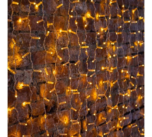 Гирлянда "Светодиодный Дождь" 2х1,5м, постоянное свечение,прозрачный провод, 230 В, диоды ЖЁЛТЫЕ, 360 LED  235-301  NEON-NIGHT