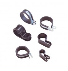 P-держатель PCS, оцинк.сталь/резина, черный, d12мм, PCS12  7TCA298010R0611  ABB