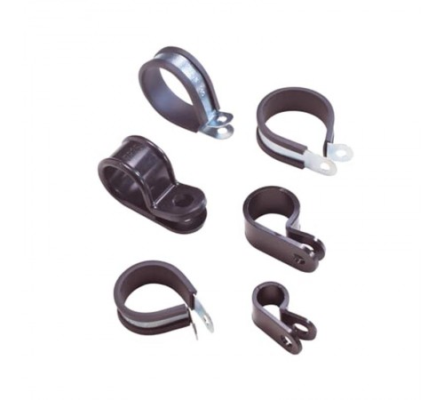 P-держатель PCS, оцинк.сталь/резина, черный, d16мм, PCS16  7TCA298010R0612  ABB