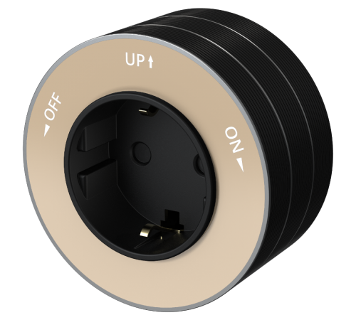 MULTITRACK Розетка 2К+З круглая 16 А/250 В ПЕСОЧНЫЙ  MTK13001P  SE