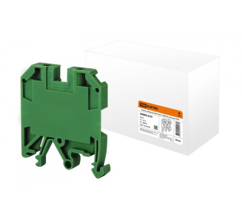 Зажим наборный ЗНИ-4мм2 (JXB35А) зеленый  SQ0803-0101  TDM