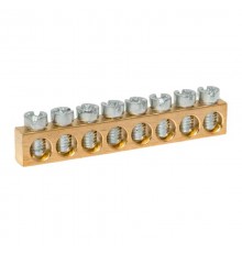 Шина PEN "ноль-земля" (6х9 мм) 8 отв. для щитов Nova, Unix, Unix65 nv-k8  EKF